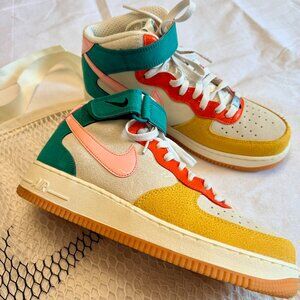 NIKE Air Force 1 Mid Vivid Sulfur Rush Orange Sneakers -8.5 (MENS) /10 (WOMENS)